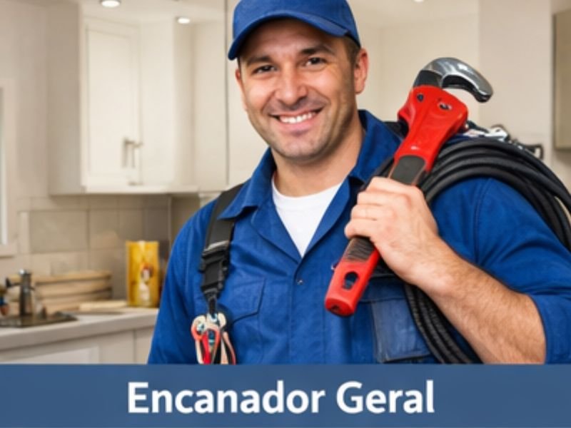 Encanador profissional realizando serviço hidráulico em Goiânia